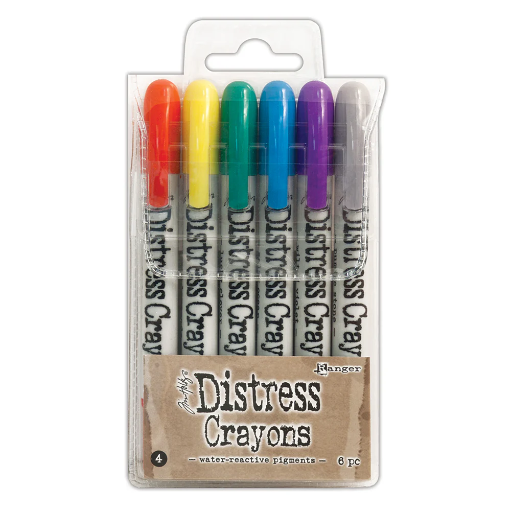 Ranger Distress Crayons Set #4 Pack of 6 - Nail Gallerys