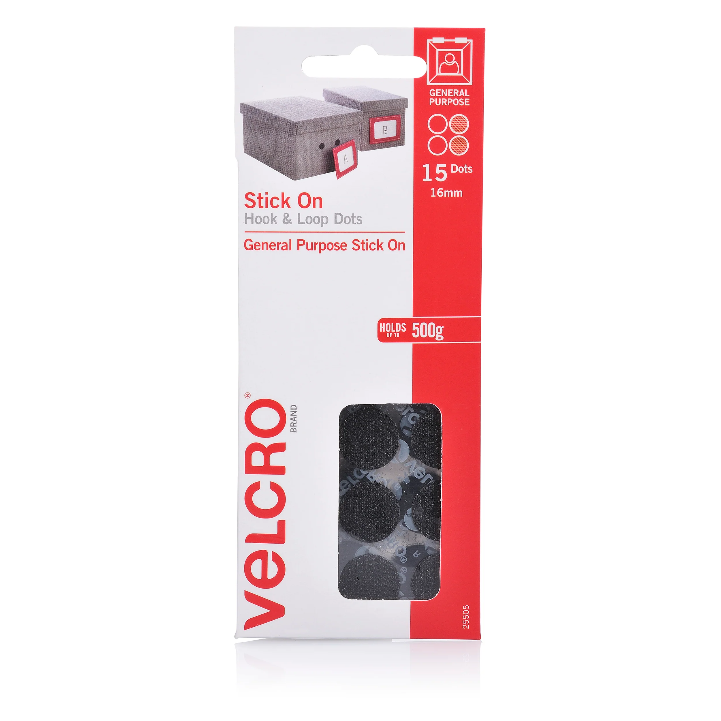 Velcro  Brand Stick On Hook & Loop Dots 15 Dots 16mm - Nail Gallerys