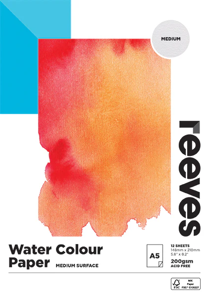 Reeves Watercolour 200gsm 12 Sheet Pads - Nail Gallerys