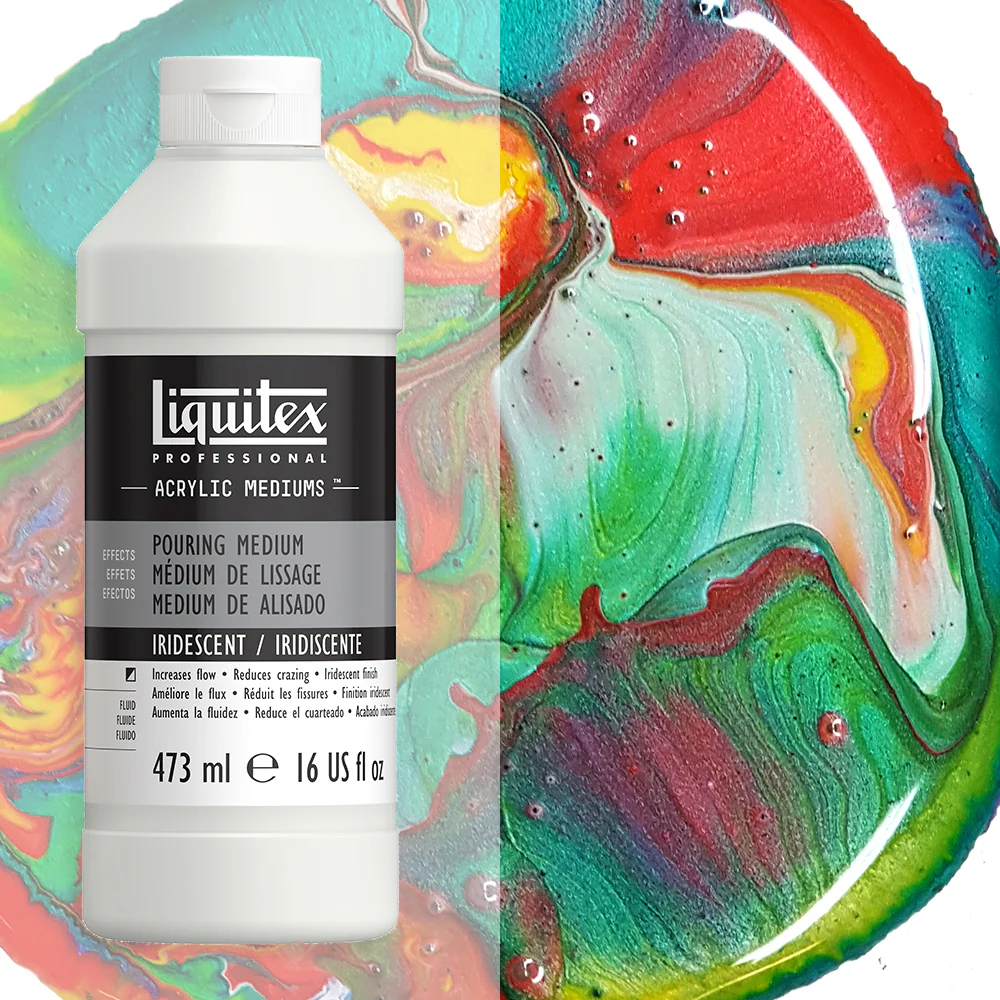 Liquitex 473ml Iridescent Pouring Medium - Nail Gallerys