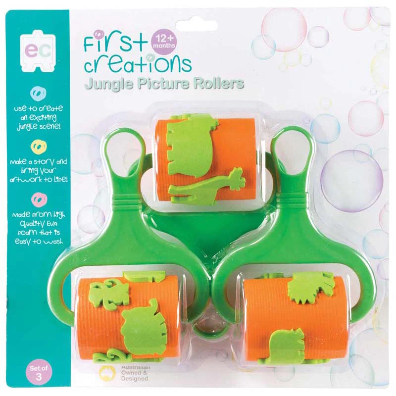 EC First Creations Jungle Picture Foam Rollers Set - Nail Gallerys