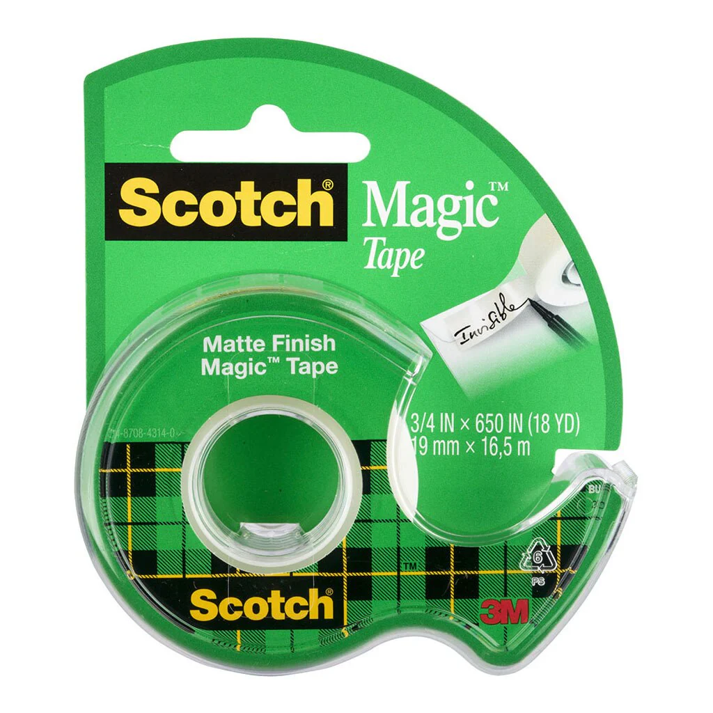 Scotch Magic Tape Dispenser 122 19mmx16.5m - Nail Gallerys