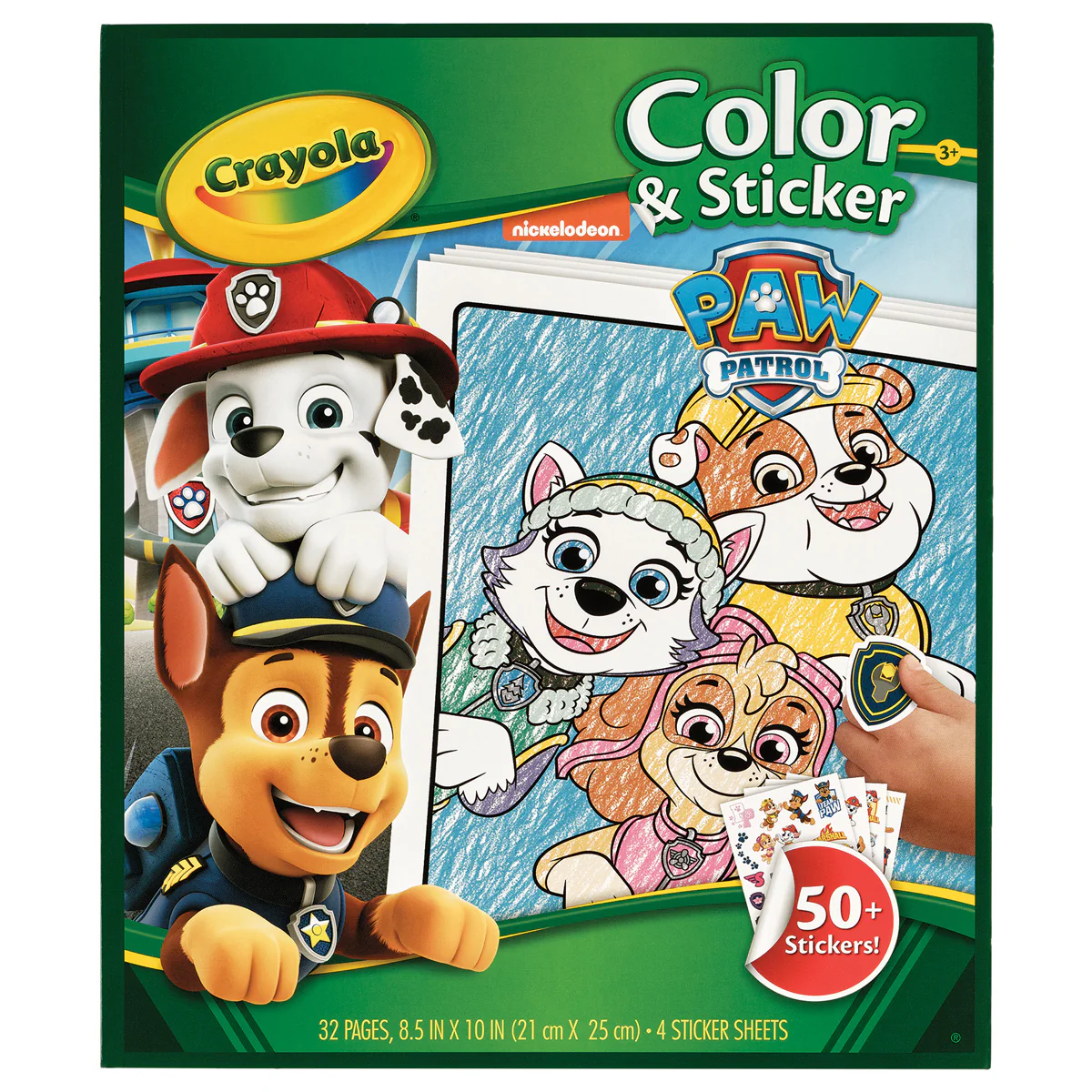 Crayola Paw Patrol Colour & Sticker Book - Nail Gallerys
