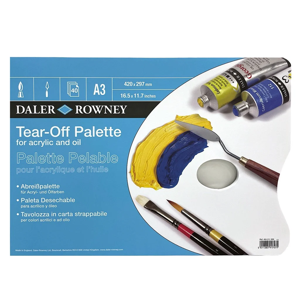 Daler Rowney Vegetable Parchment Tear Off Palettes - Nail Gallerys