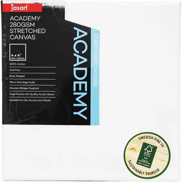 Jasart Academy 1.5 Inch Thick Edge Canvases Pack of 6 - Nail Gallerys