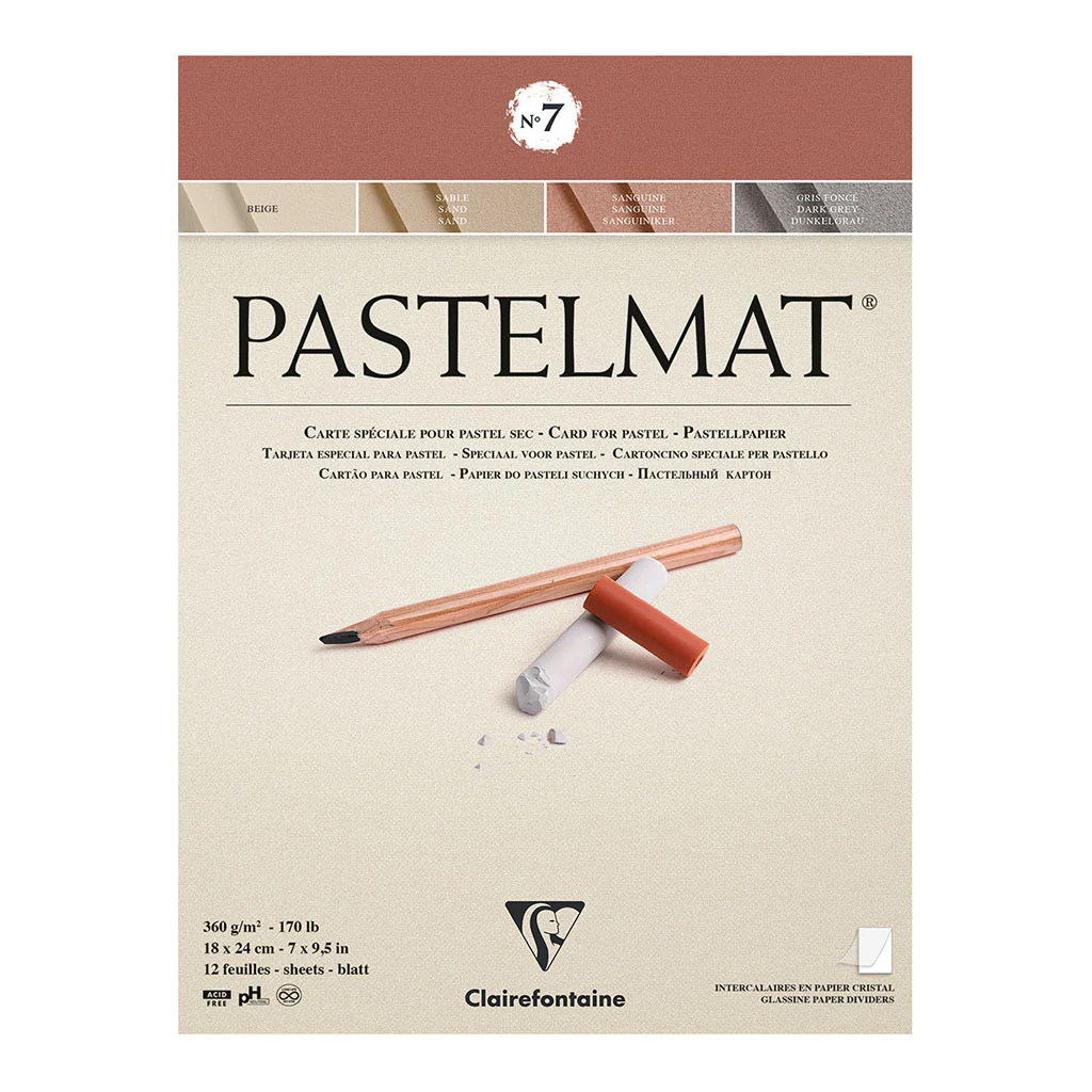 Clairefontaine Pastelmat Pad No. 7 12 Sheets - Nail Gallerys