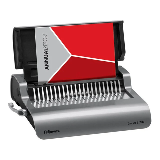 Fellowes Quasar-e 500 Plastic Comb Binding Machine - Nail Gallerys