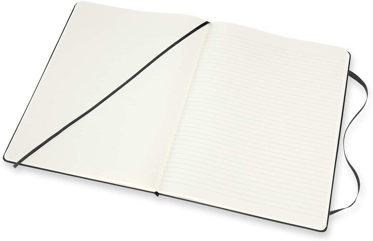 Moleskine Xl Ruled Plain Black Notebooks - Nail Gallerys