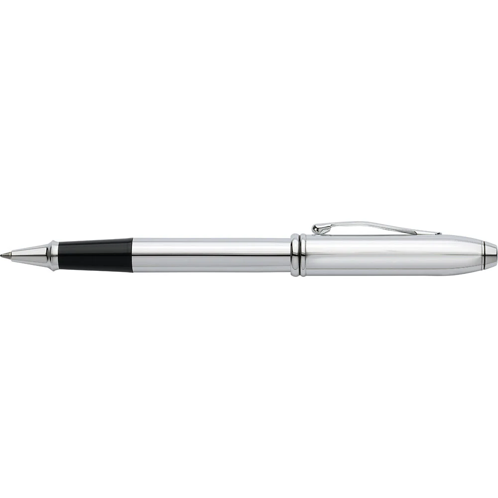 Cross Townsend Lustrous Chrome Medium Nib Rollerball Pen - Nail Gallerys