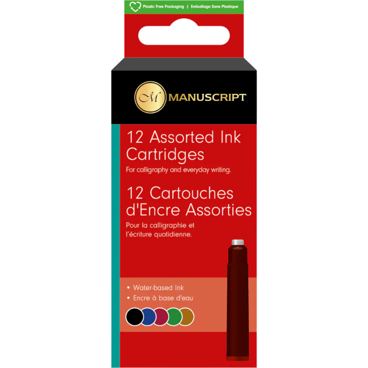 Manuscript Fountain Pen Cartridges Pack Of 12 - Nail Gallerys