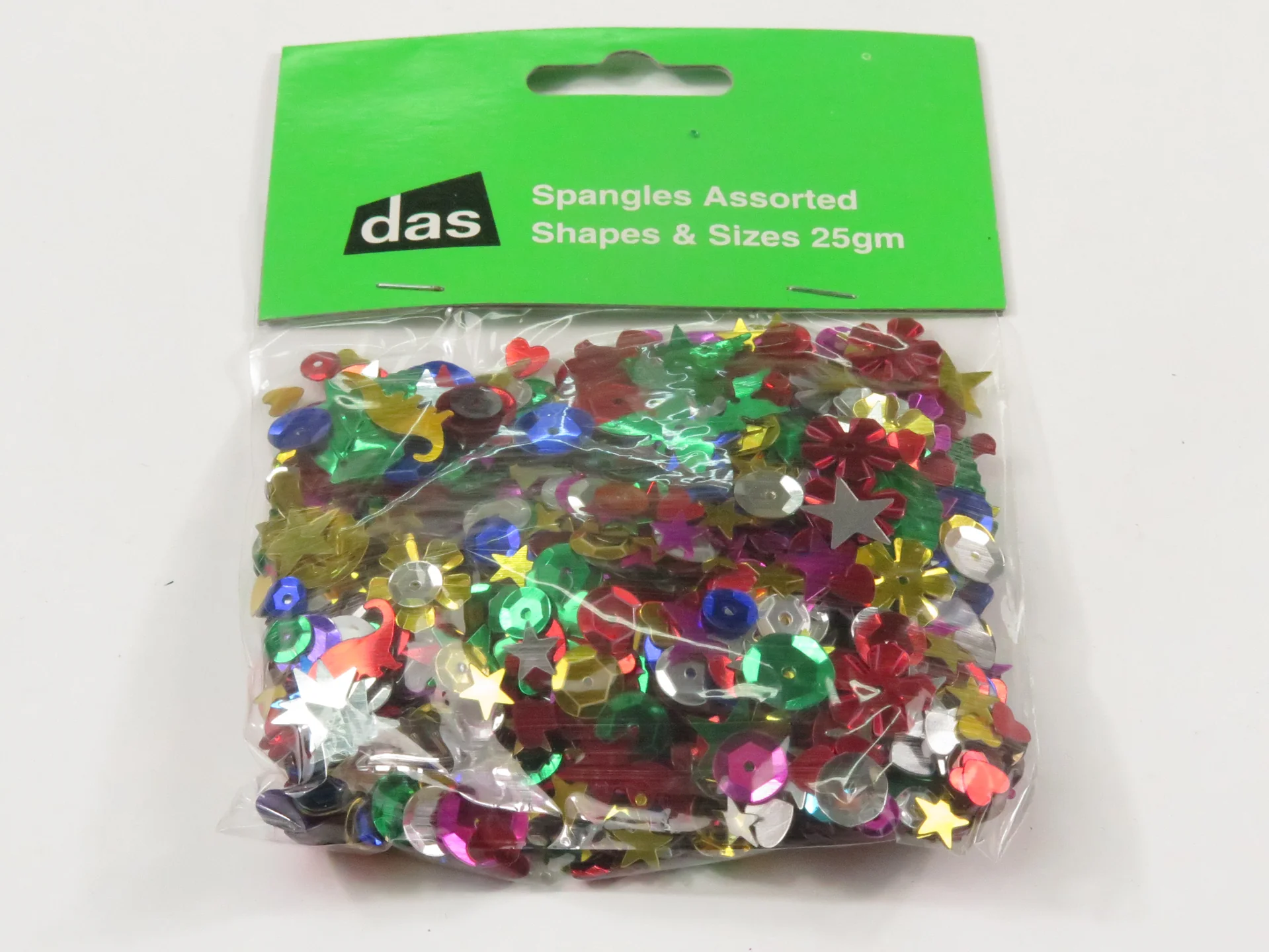 Das Spangles Assorted Shapes & Sizes 25gm - Nail Gallerys