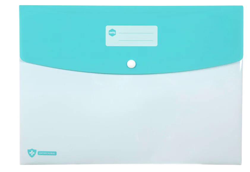 Marbig Professional Doculope Antimicrobial PP A4 White Document Wallets Pack Of 10 - Nail Gallerys