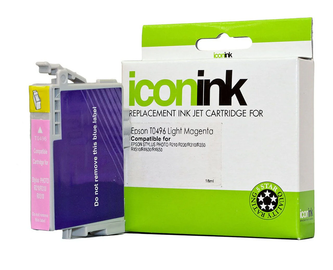 Icon Compatible Epson T0496 Light Magenta Ink Cartridge - Nail Gallerys
