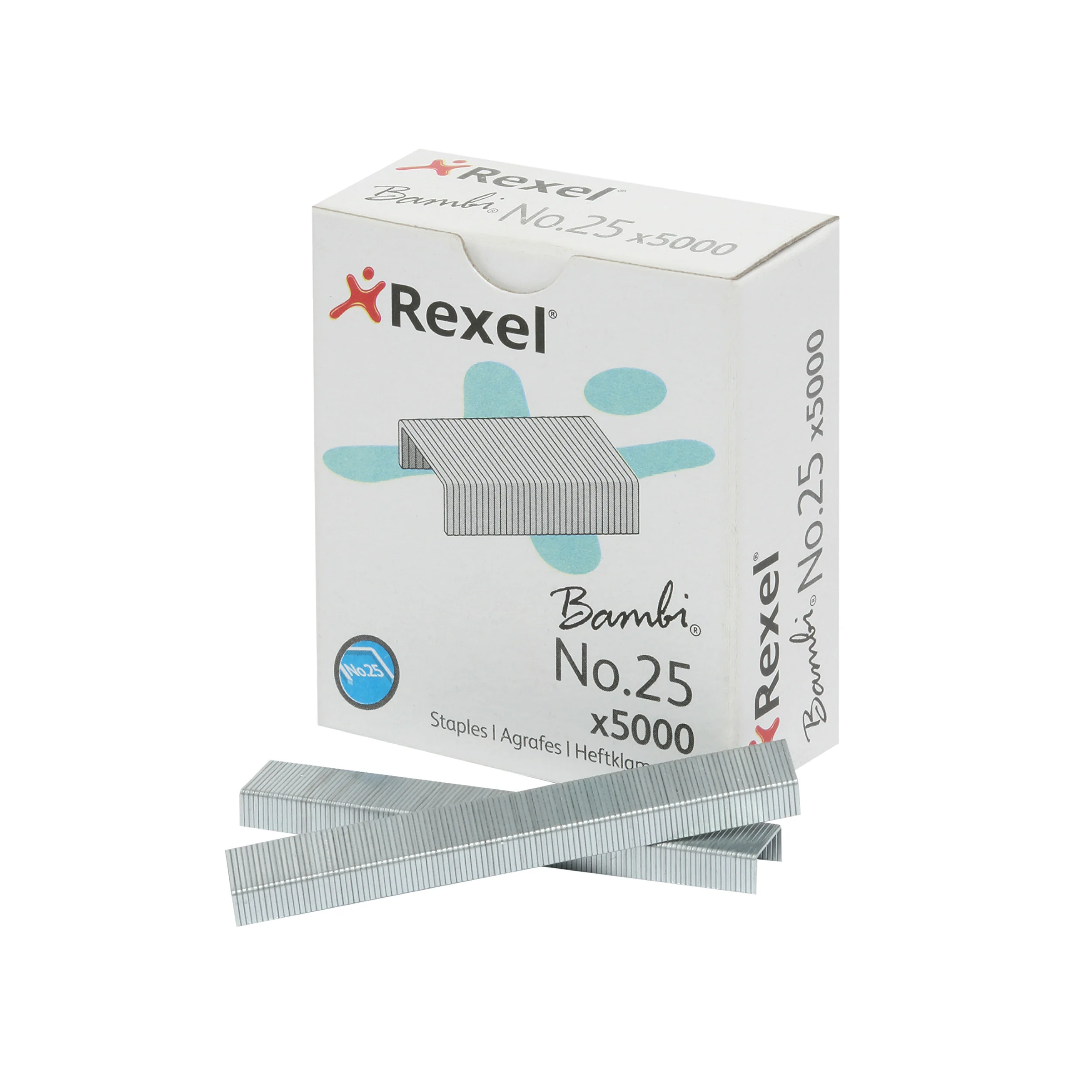 Rexel Bambi Staples No 25 Box Of 5000 - Nail Gallerys
