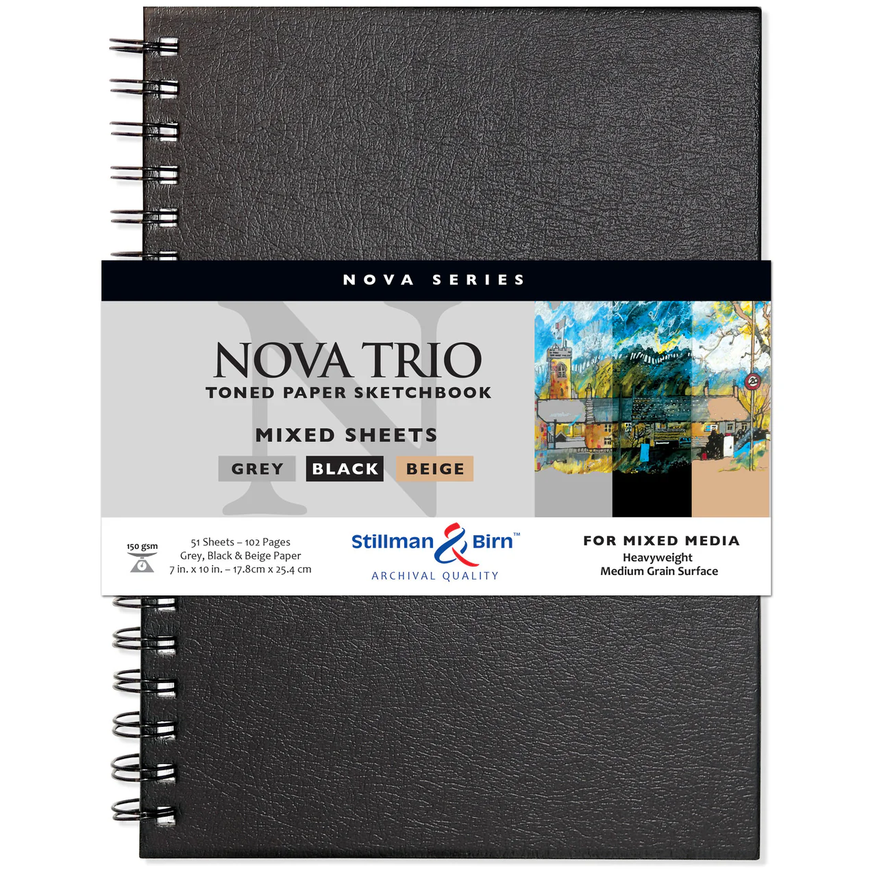 Stillman & Birn Nova Trio Spiral Sketchbooks 150gsm - Nail Gallerys