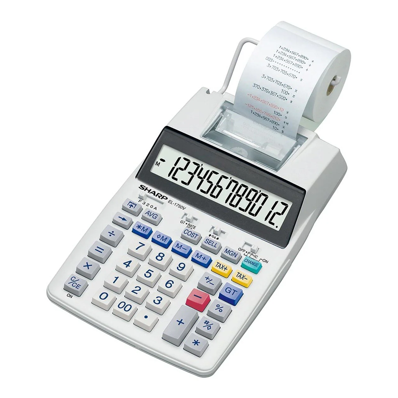 Sharp EL-1750V Printing Calculator - Nail Gallerys