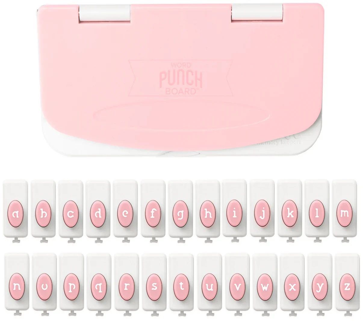 We R Memory Keepers 27 Piece Lowercase Word Punch Board - Nail Gallerys
