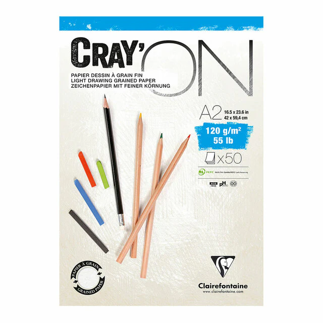 Clairefontaine Crayon Pad 120gsm 50 Sheets - Nail Gallerys