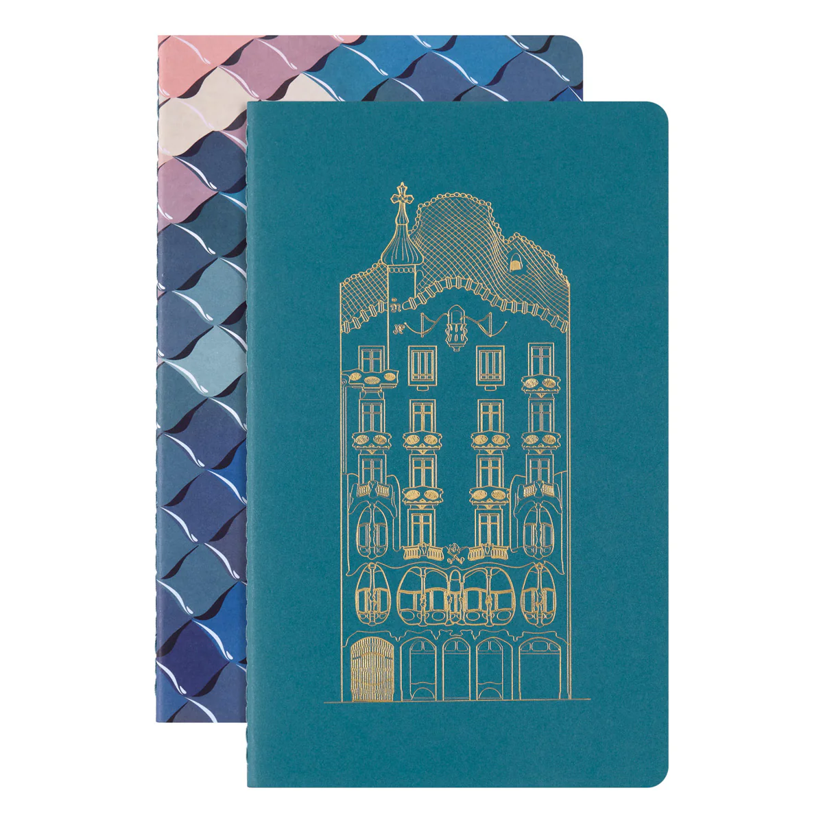 Moleskine LE Cahier Notebook Large Set of 2 Plain Casa Batllo - Nail Gallerys