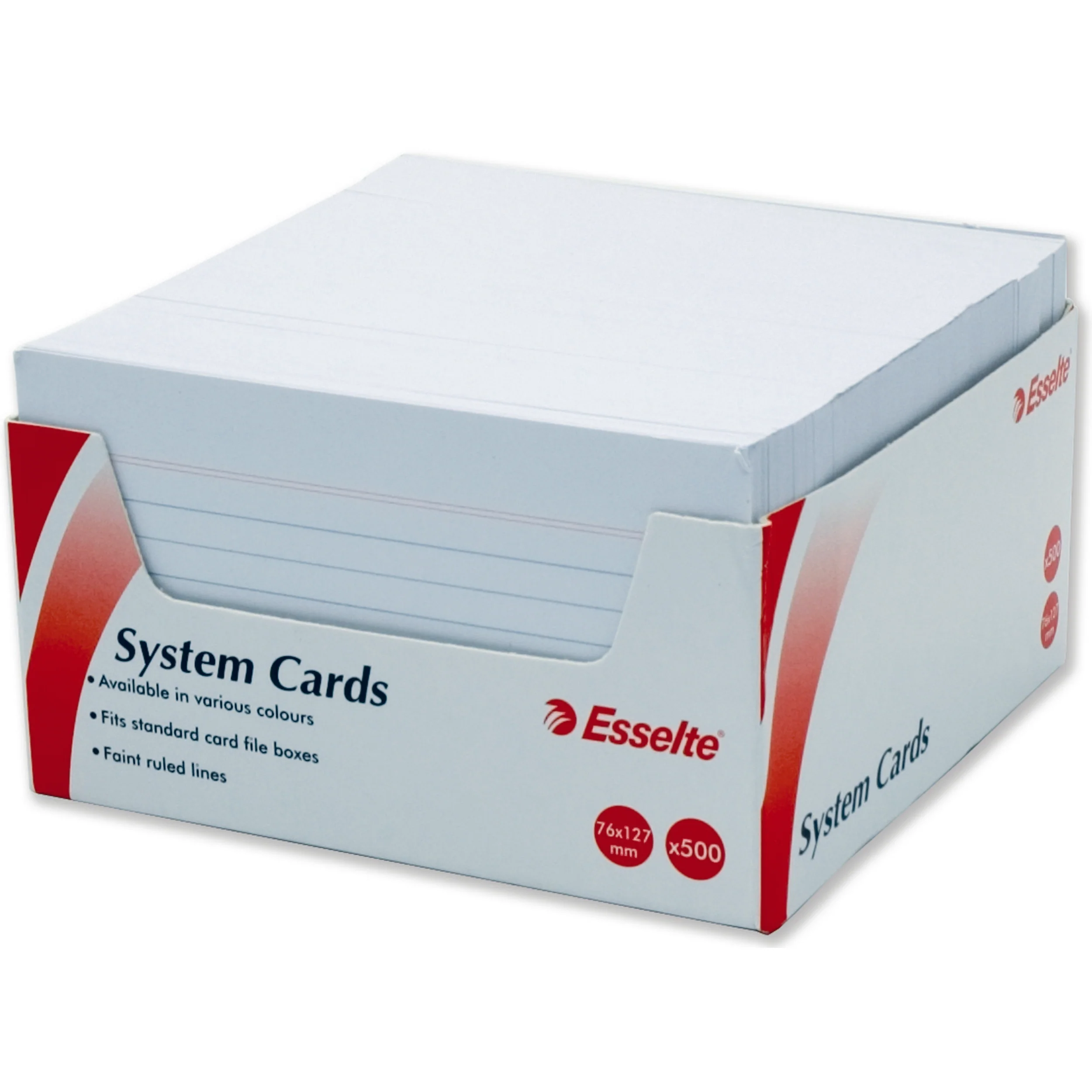 Esselte System Cards 127x76mm (5x3) Pack 500 - Nail Gallerys