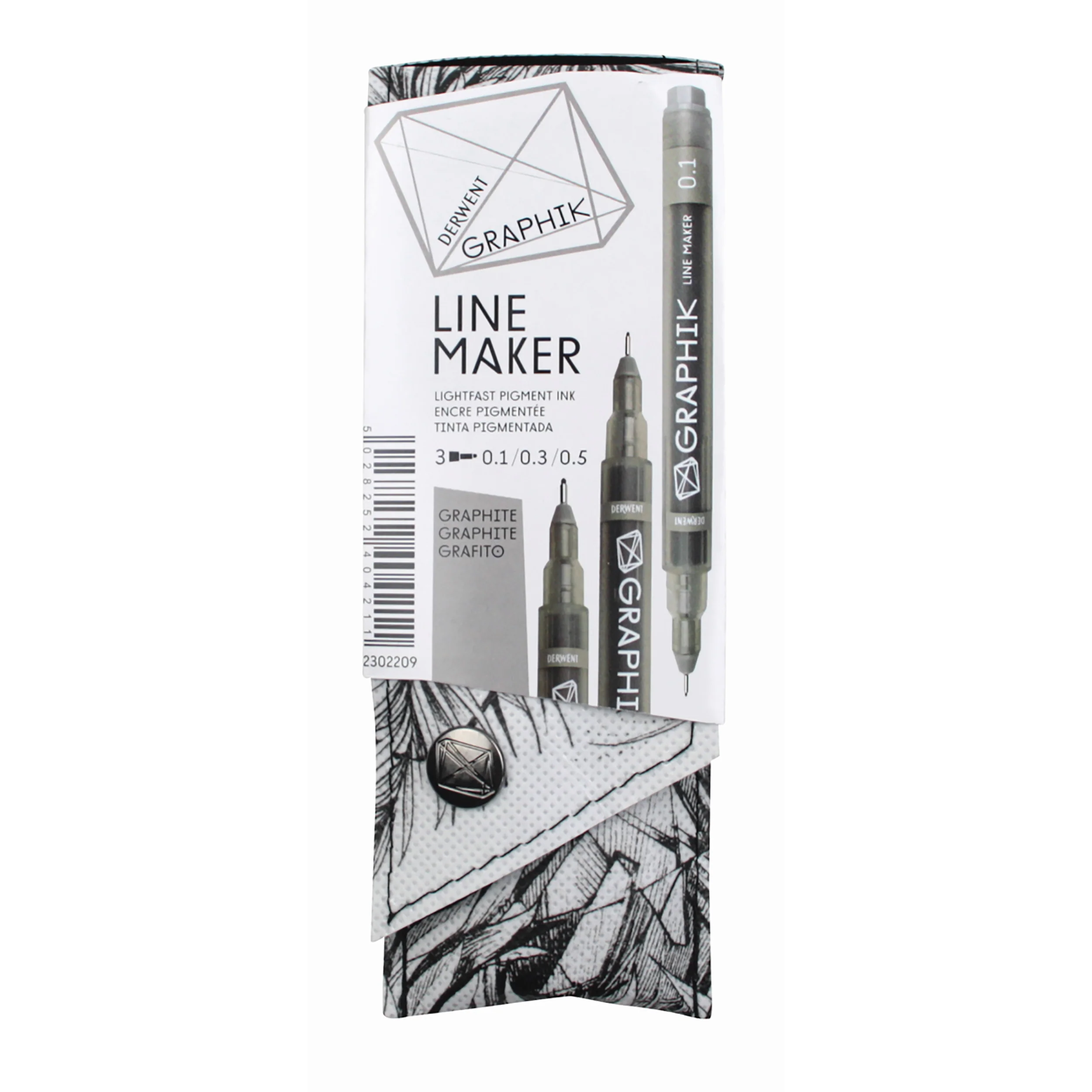 Derwent Graphik Linemaker Pack Of 3 - Nail Gallerys