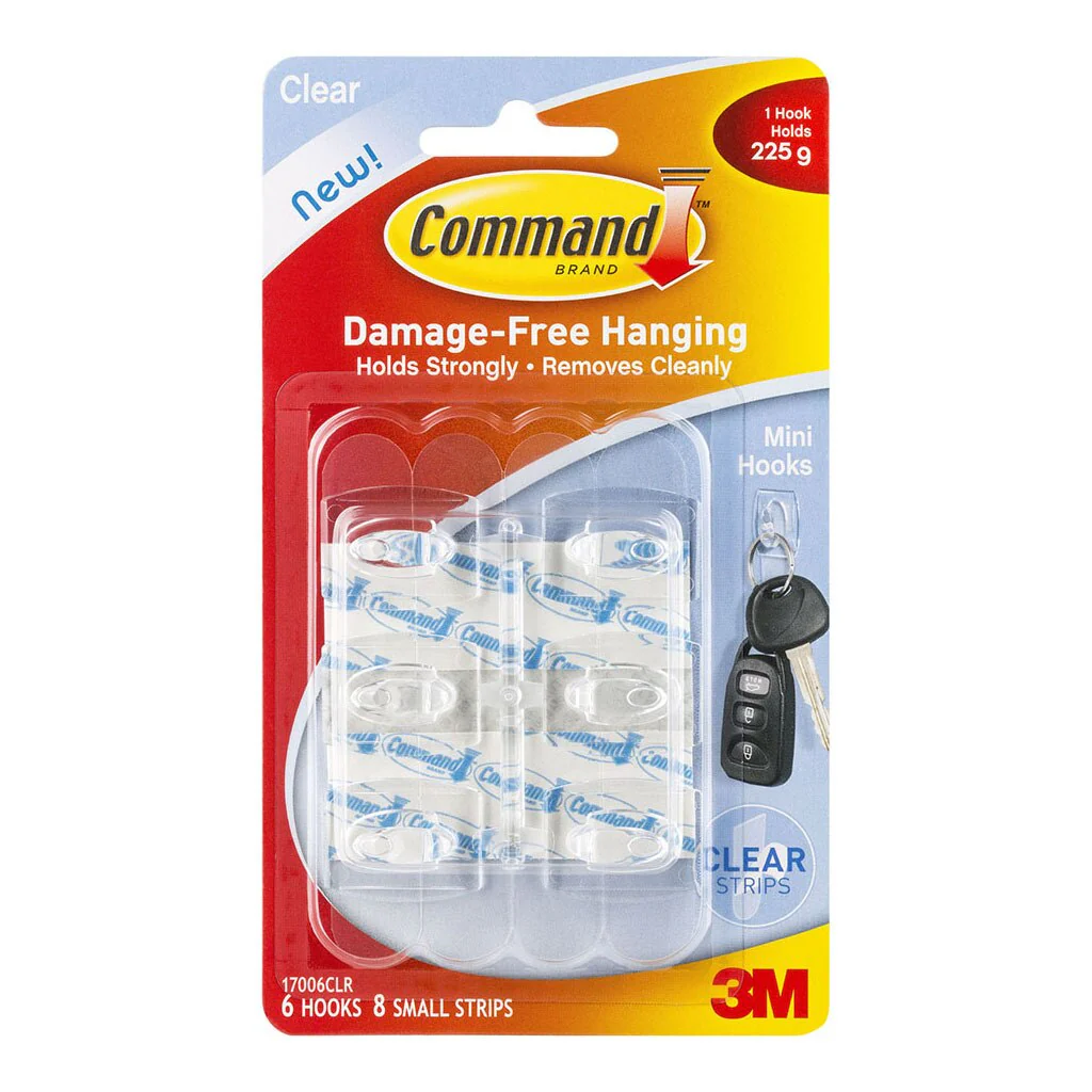Command Strips & Hook 17006clr Mini Clear - Nail Gallerys