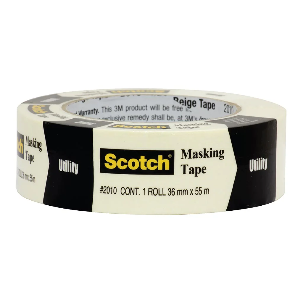 Scotch 2010 Beige 36mm x 55m Utility Masking Tape - Nail Gallerys