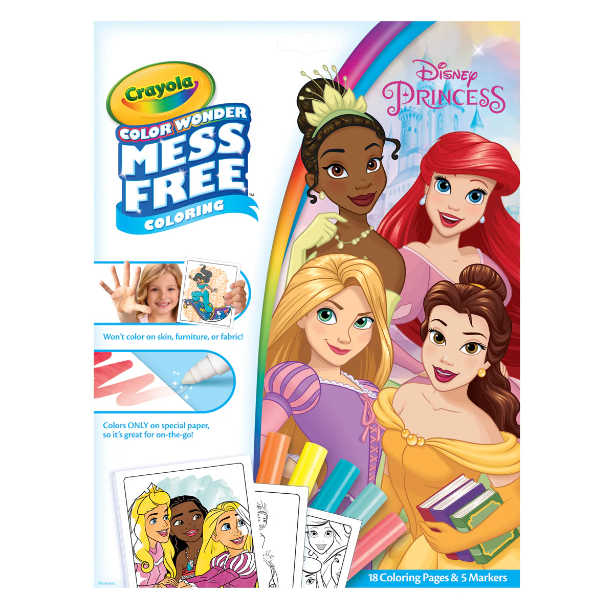 Crayola Disney Princess Colour Wonder Colouring Book with Markers - Nail Gallerys