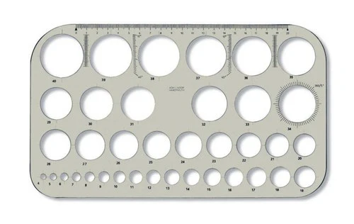 Koh-I-Noor Z 37 Circle Template - Nail Gallerys