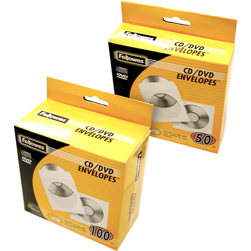 Fellowes Cd Envelopes Pack Of 100 - Nail Gallerys