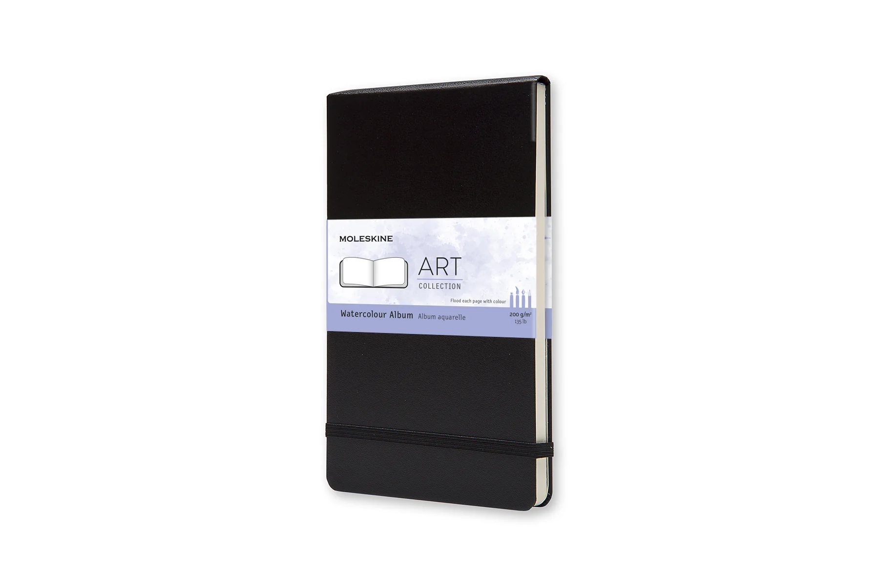 Moleskine Art Large Black Watercolor Album - Nail Gallerys