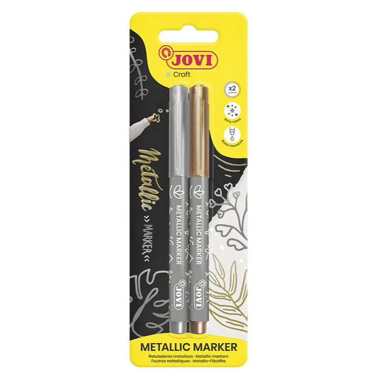 Jovi Decor Metallic Markers Gold/Silver - Nail Gallerys