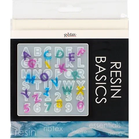 Ribtex UV Resin Mould Mini Alphabet - Nail Gallerys