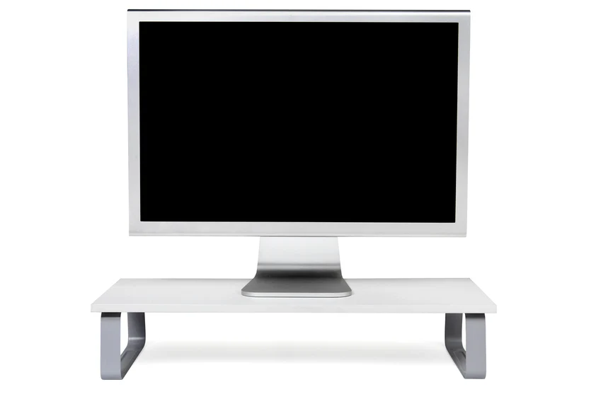 Kensington Extra Wide White Monitor Riser - Nail Gallerys