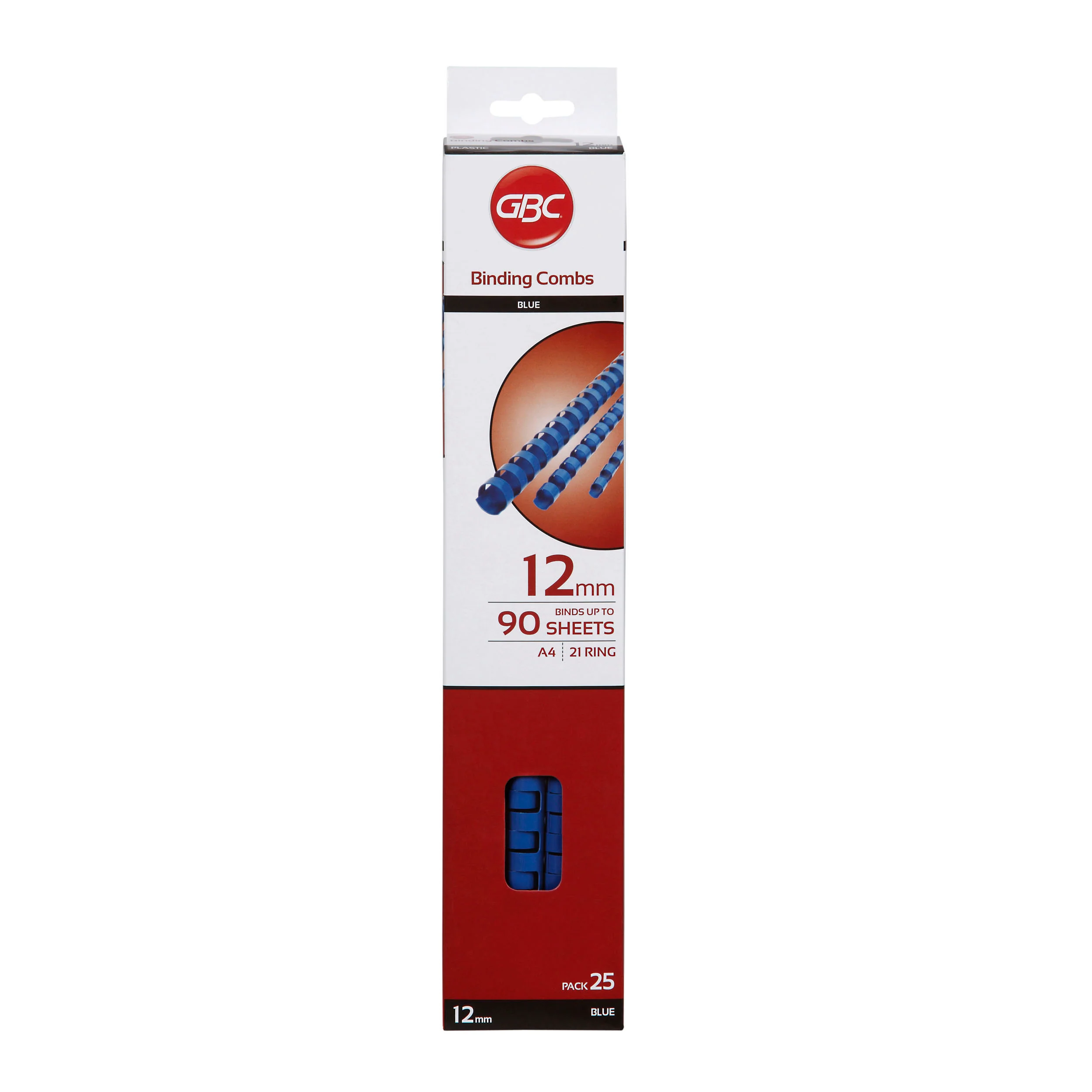 GBC Plastic 21 Loop 12mm Blue Pack - Nail Gallerys
