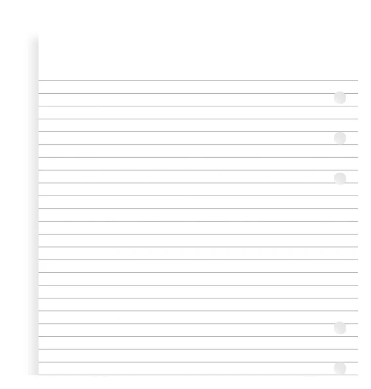 Filofax Lined A4 Notepaper - Nail Gallerys