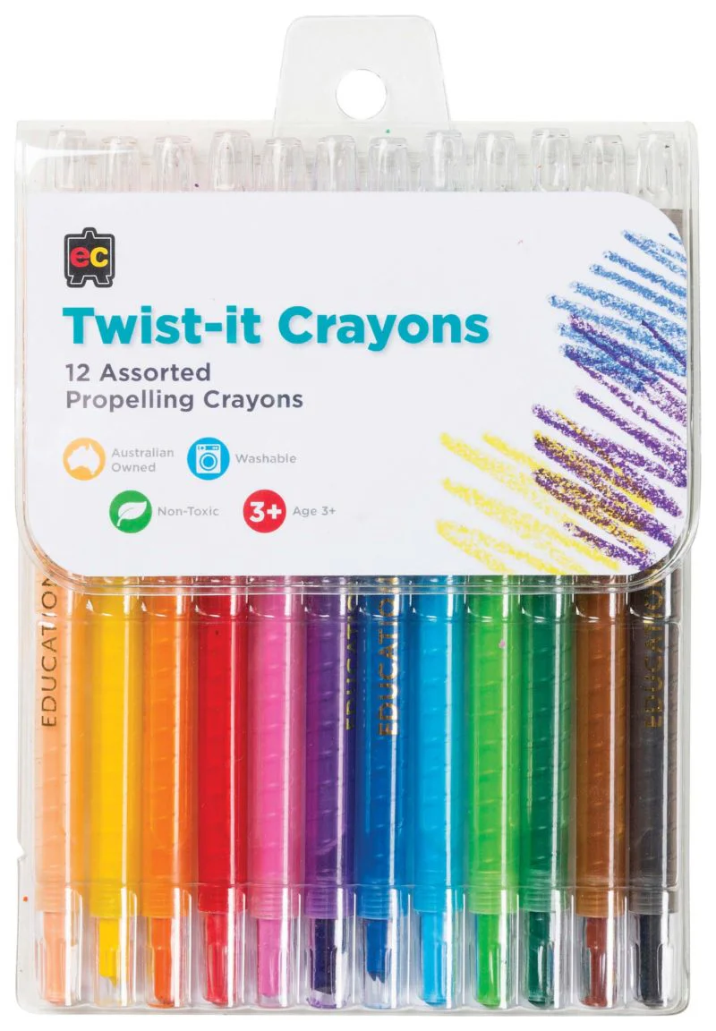 EC Twist-it Crayons Set of 12 - Nail Gallerys