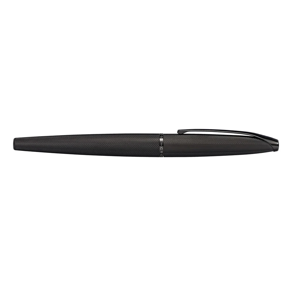 Cross ATX Brushed Black Medium Nib Fountain Pen - Nail Gallerys