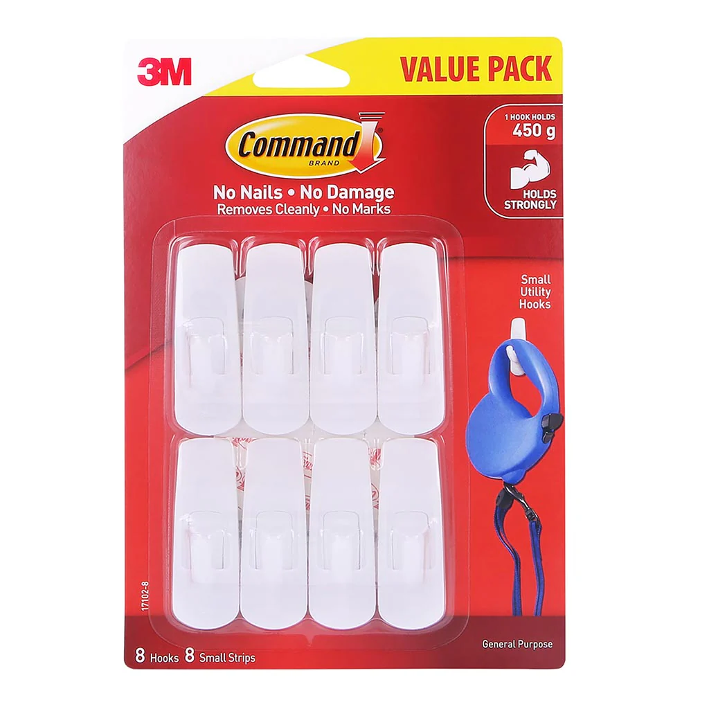 Command Small White Hook Value Pack of 8 - Nail Gallerys