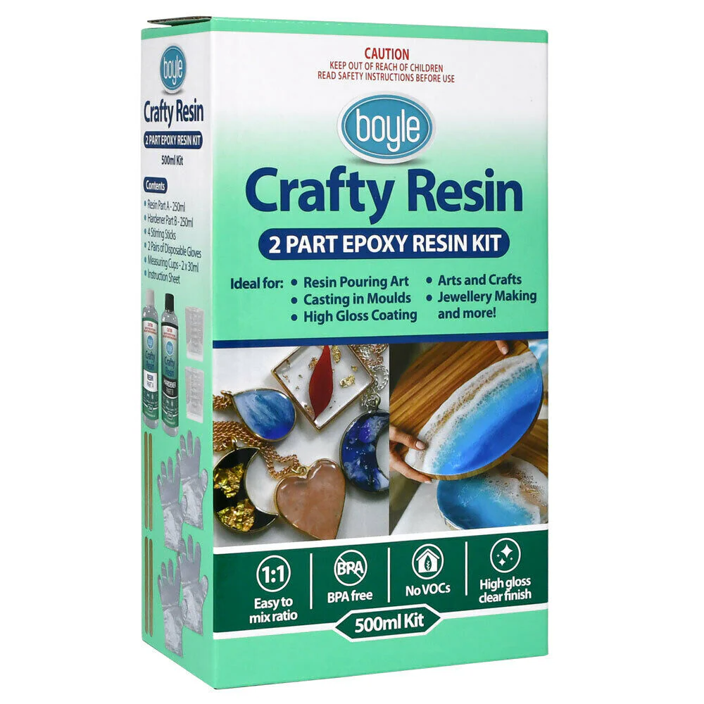 Boyle 500ml Crafty Resin Kit - Nail Gallerys