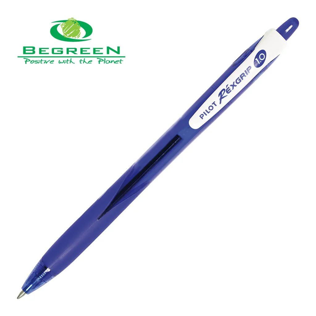Pilot Begreen Rexgrip Ballpoint Pen Medium - Nail Gallerys