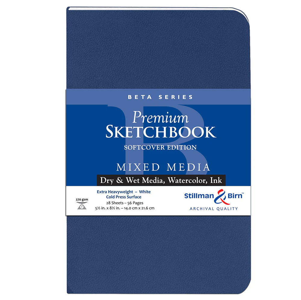 Stillman & Birn Beta Soft Cover Sketch Book 270gsm (28 Sheet) - Nail Gallerys