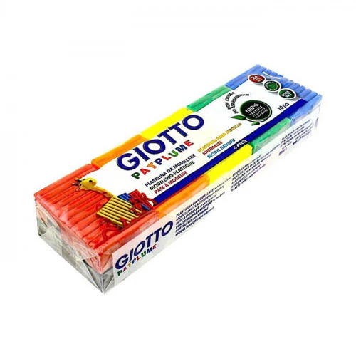 Giotto Patplume 50g Assorted Colours Soft Modelling Plasticine Set of 10 - Nail Gallerys