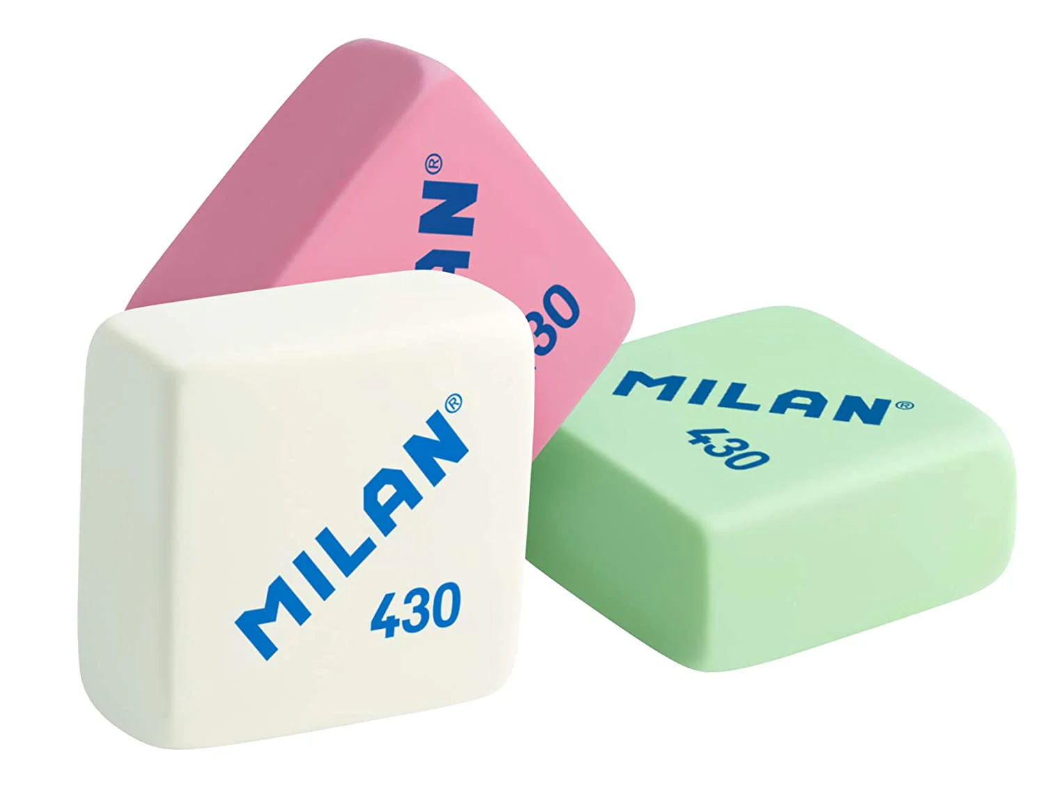 Milan 430 Synthetic Rubber Assorted Colours Eraser - Nail Gallerys