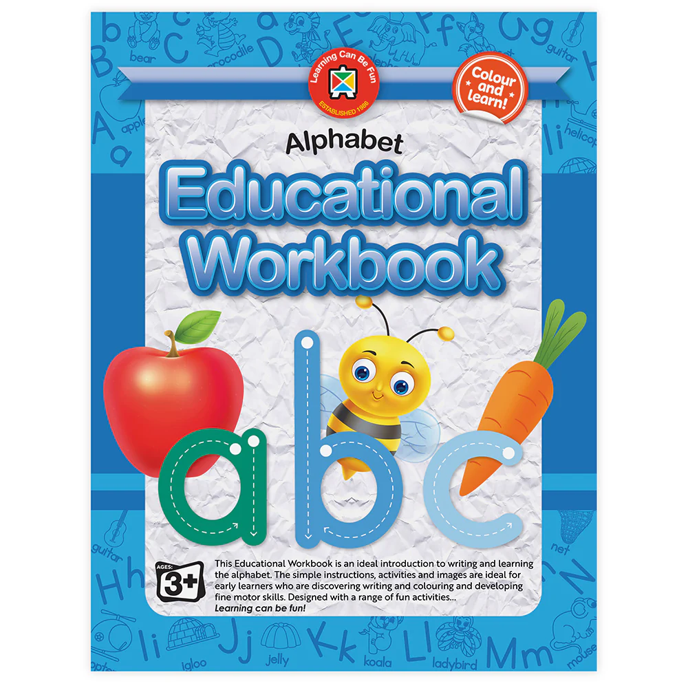 Learning Can Be Fun Alphabet Educational Workbook - Nail Gallerys