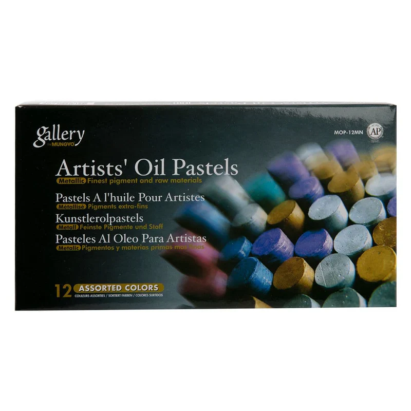 Mungyo Gallery Oil Pastels - Pack Of 12 Metallics - Nail Gallerys