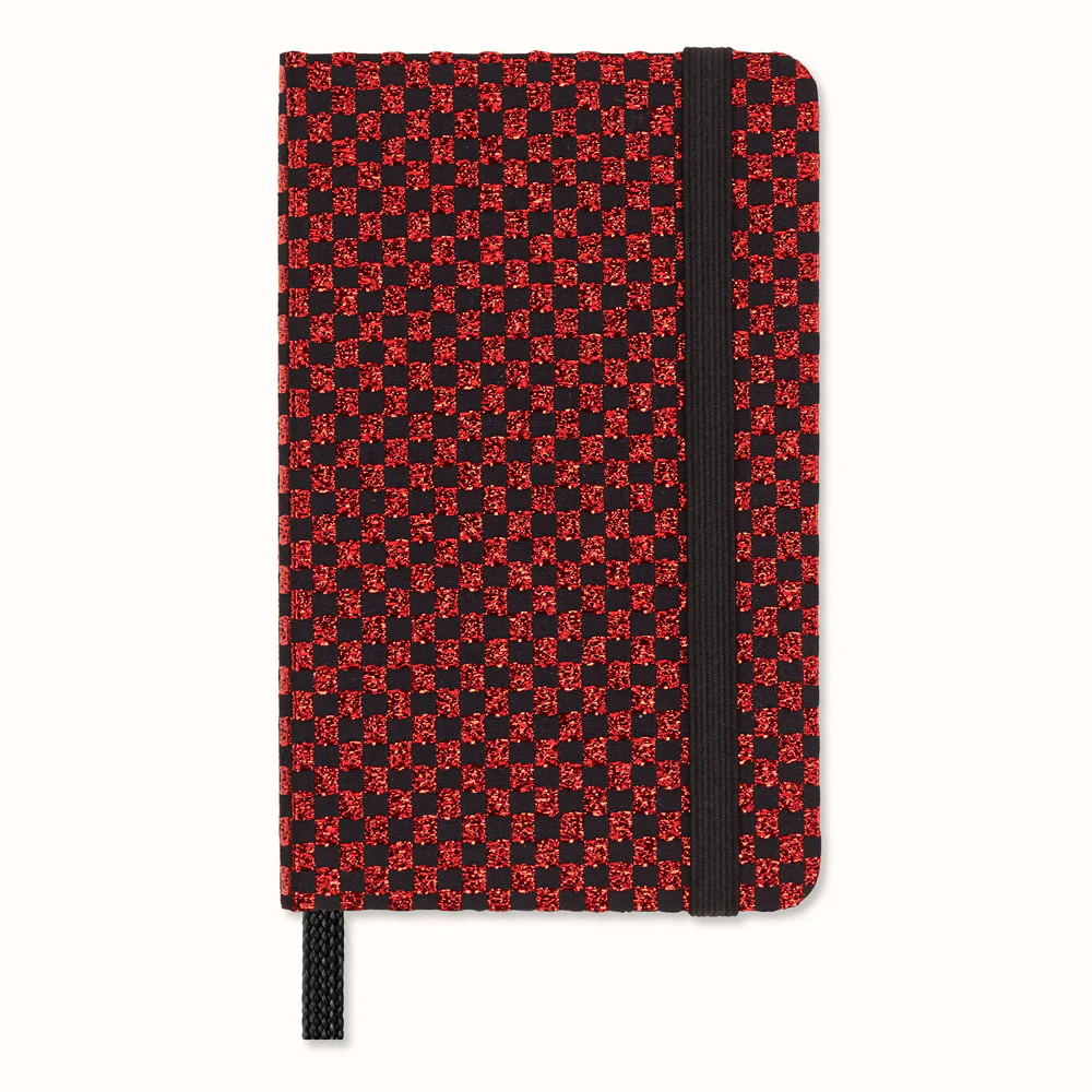 Moleskine LE Shine Metallic Red XS Plain Hard Cover Notebook with Gift Box - Nail Gallerys