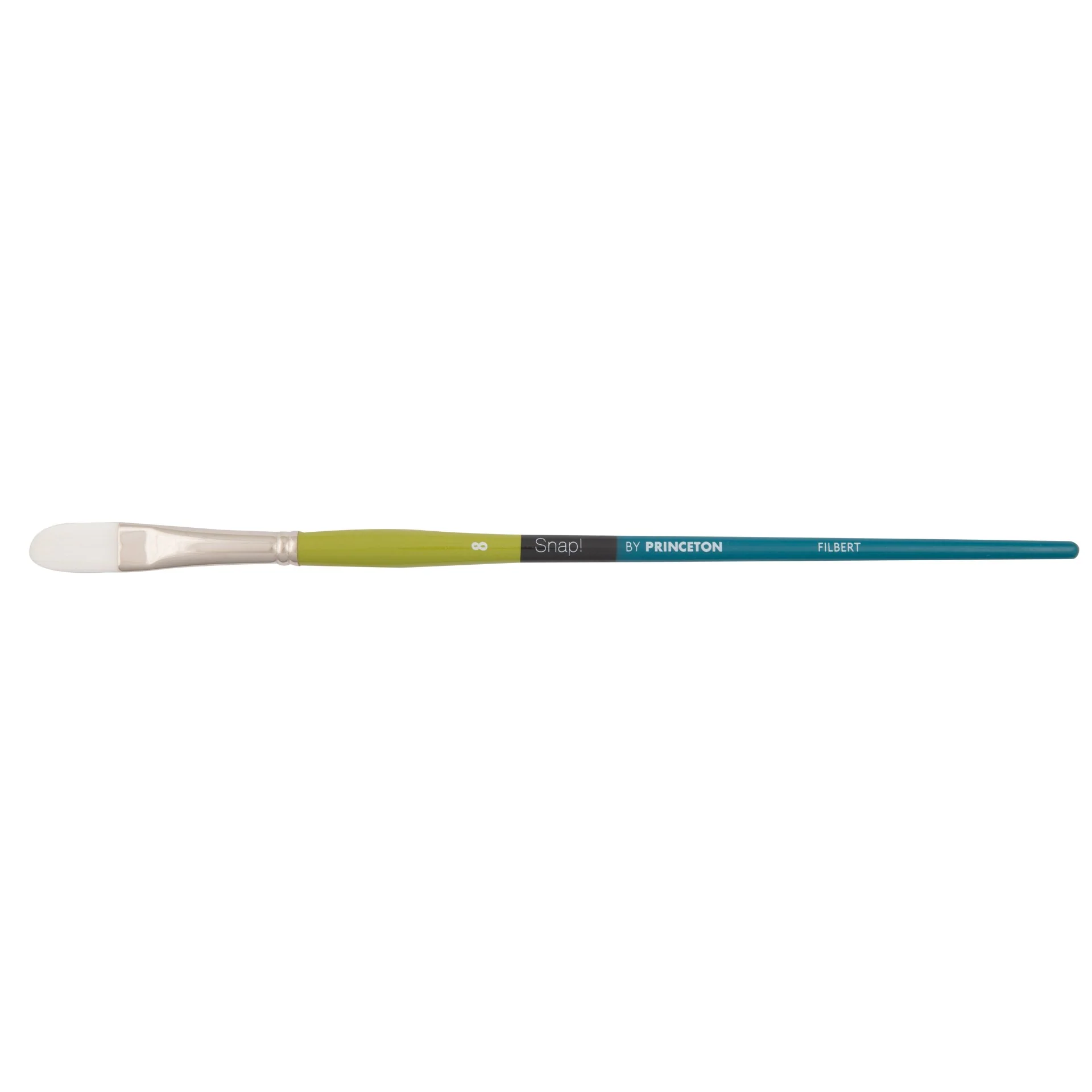 Princeton Snap! 9800 Long Handle White Synthetic Taklon Filbert Brushes - Nail Gallerys