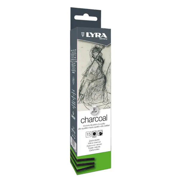 Lyra Charcoal Thin Box Of 15 - Nail Gallerys