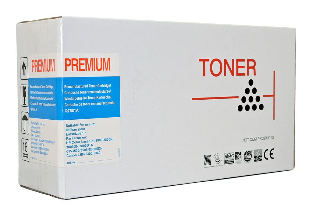 Icon Remanufactured Hp Q7581a/canon Cart311c Cyan Toner Cartridge - Nail Gallerys